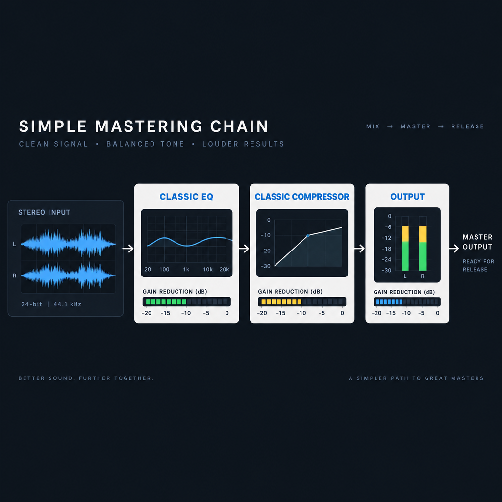 Basic Mastering Signal Chain Diagram